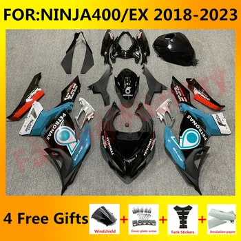 НОВЫЙ комплект обтекателей мотоцикла ABS подходит для Ninja400 EX400 EX Ninja 400 2018 2019 2020 2021 2022 2023 полные комплекты обтекателей set petronas  5