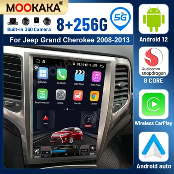 Android 12,0 8G + 256G Автомобильный GPS-Навигатор Для JEEP Grand Cherokee 2008-2013 Радио Авто Стерео Мультимедийный Плеер Головное Устройство Carplay  5