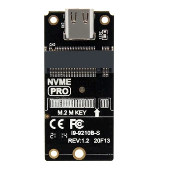 для.2 Адаптера корпуса NVME/NGFF к USB 3.1 Type-C С поддержкой M2 SSD 2230/42/60/ G32B  5