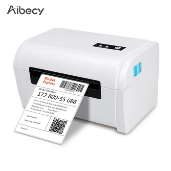 Термопринтер этикеток Высокоскоростной принтер этикеток для доставки Поддержка подключения USB BT Ширина бумаги 40-110 мм Совместимость с Windows  5