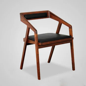 Игровое Минималистичное деревянное кресло Nordic Lounge Офисный макияж Стулья для столовой Складная кухонная мебель Mueblesa для взрослых NZYYH  5
