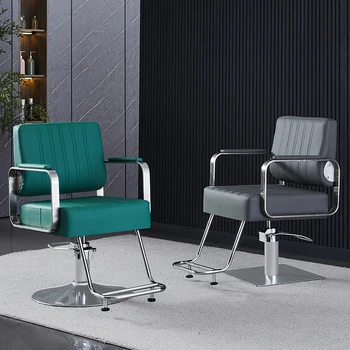 Легкие роскошные удобные парикмахерские кресла Парикмахерский салон Профессиональное парикмахерское кресло Домашний лифт Вращающееся кресло Кресло для салона красоты высокого класса  5