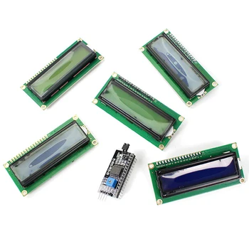 LCD1602 1602A ЖК-модуль Синий/Желто-Зеленый Экран 16x2 Символьный ЖК-дисплей PCF8574T PCF8574 IIC I2C Интерфейс 5V для Arduino  10