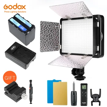 Фотографическое освещение Godox LED308W II 5600K Светодиодная лампа для видеосъемки + пульт дистанционного управления для видеокамеры DV + Аккумулятор NP770 + зарядное устройство  10