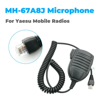 Ручной Плечевой Микрофон на Лацкане для Yaesu Vertex Radio MH-67A8J VX-2100 VX-4500 FT-817 FT-900 RJ45 8-Контактный с Микрофонной Вешалкой  10
