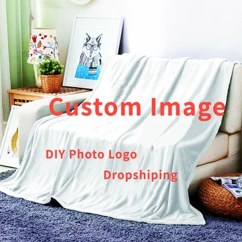 Настройте Фото логотипа бренда, Дизайнерское Фланелевое Покрывало, Персонализированные Мягкие Аниме-одеяла для дивана, Подарок, Сделай САМ, Мягкое Теплое Покрывало для кровати  5