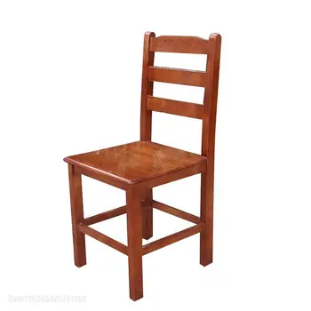 Обеденный стул из массива дерева, письменный стул, стул для домашнего компьютера, стул для спальни, стул для учебы, удобное офисное кресло для сидячего образа жизни  5