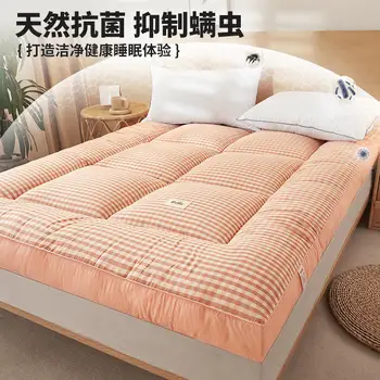 Соевый матрас Мягкая подушка бытовая двуспальная кровать утолщенный матрас с подкладкой, стеганое одеяло, складной спальный коврик для студенческого общежития  5