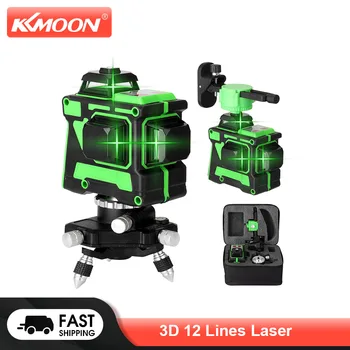 KKMOON Multifunctional Lines Laser 3D, 12 линий, лазерный уровень, инструмент для вертикальных горизонтальных линий с функцией самовыравнивания  10