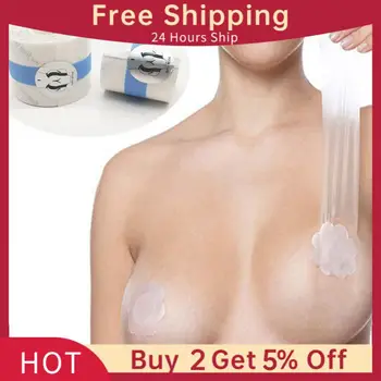 Прозрачный Подтягивающий Липкий бюстгальтер-невидимка для груди, накладка для сосков, женская Самоклеющаяся лента для подтяжки груди, паста для груди  5