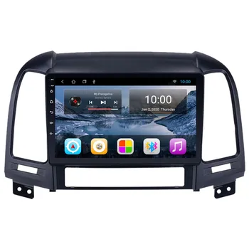 Для Hyundai Santa Fe SantaFe Четырехъядерный Android 12 Автомобильный радиоприемник Стерео Bluetooth Мультимедийный плеер GPS Навигатор Головное устройство  5