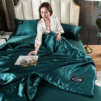 Спите обнаженным, ощущая легкость нашего летнего прохладного одеяла Queen King Size 2023, розового цвета  5