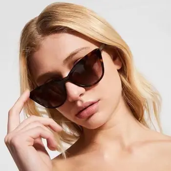 2023 Роскошный бренд PR01VS Высококачественная Металлическая оправа Кошачий глаз Женские Модные солнцезащитные очки для женщин с защитой от ультрафиолета на открытом воздухе  5