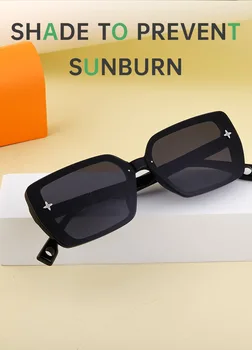 Новые модные Квадратные солнцезащитные очки для мужчин, дизайнерские солнцезащитные очки для женщин, винтажная оправа для солнцезащитных очков UV400, абажур Eeyglasses  5