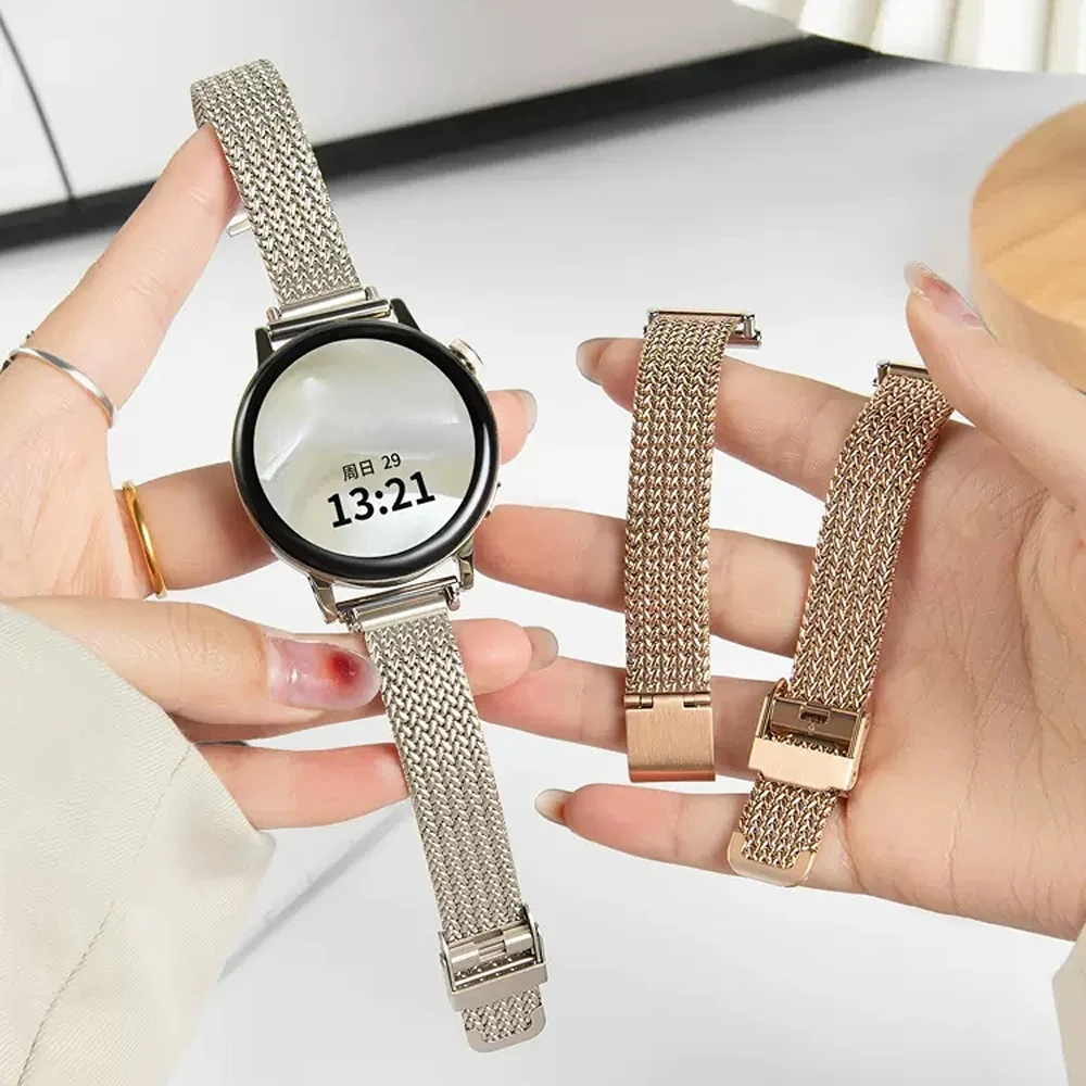 Браслет Starlight для Samsung Galaxy Watch 5 Pro 44 3 45 мм Женский Тонкий Миланский Ремешок из Нержавеющей Стали для часов 4 Classic 46 42 мм