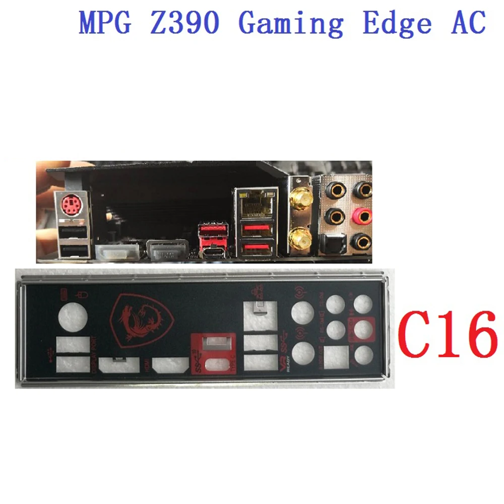 Оригинал/OEM для MSI Z390 Gaming Edge AC I/O Shield, задняя панель, кронштейн-обманка