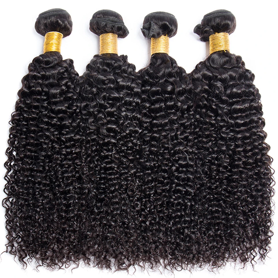SVT HAIR Бразильские вьющиеся пучки человеческих волос 3/4 шт./лот 100% Пучки человеческих волос Remy для наращивания волос
